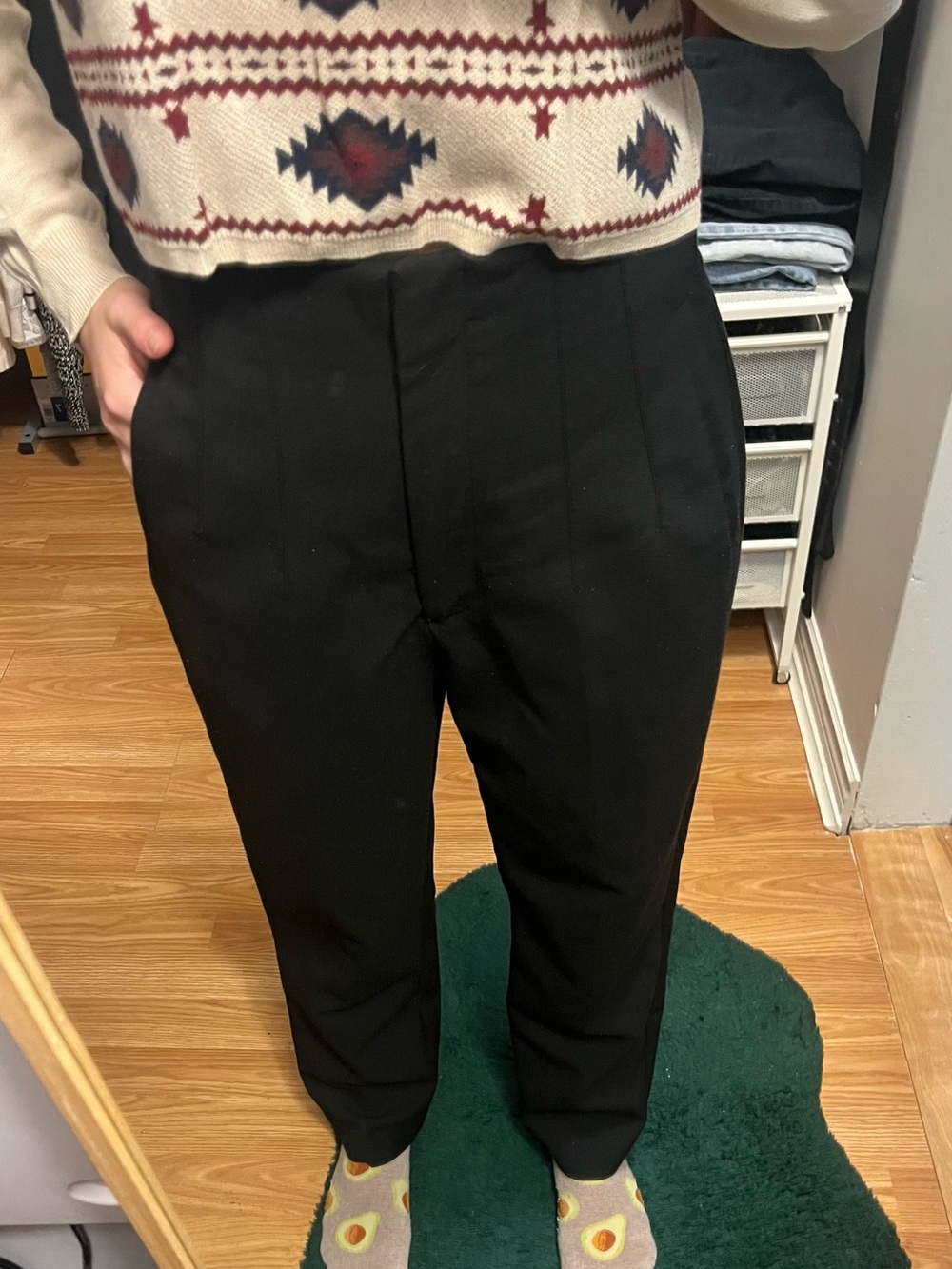 High-rise Pleated Dress Pants